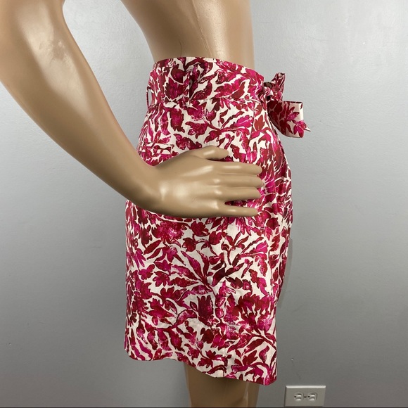 NEW WEEKEND MAX MARA FLORAL PRINT HIGH-WAISTED BERMUDA SHORTS - Picture 5 of 10